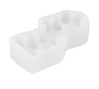 Moule à Bougie Parfumée Blanc en Silicone, pour Bricolage, Multi-cavités | Cire et Mèches, Nettoyage Facile, Usage Maison, Créateurs et Petites Séries, Forme Décorative