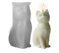 Moule à bougie pour chat, moule en silicone de chat,Moules en silicone de bougie de chat - Fournitures d'art et d'artisanat, décoration de bureau époxy outils d'artisanat de décoration