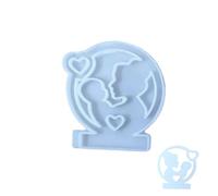 Moule à bougie pour la fête des mères, moule en silicone pour portrait de mère et de fils, moule à bougie fait à la main, moule réutilisable pour la fabrication de savon, moule artisanal pour cadeau