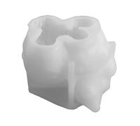 Moule à bougie pour les créateurs de loisirs, moule en Silicone de vache pour le moulage de figurines et le travail de bougies décoratives, translucide 3, 34X2, 79 pouces
