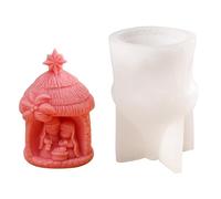 Moule à bougie Sainte Famille Nativité Résine Plâtre DIY Résine époxy Parfumée Savon Moule en silicone DIY Religion Nativité Figure Bougie Outil de moulage