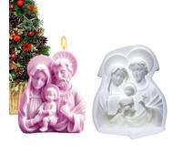 Moule à bougie Sainte Réutilisable antiadhésif démoulage facile fait main | Moule en silicone Sainte Jésus Pour Fête Maison Réunion Gelée Savon