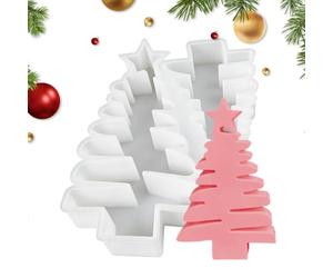 Moule à bougie sapin de Noël Coulage pour décoration de bureau | Moule à Plâtre Déco Fêtes pour Débutants, Profs d'Art, Loisirs Créatifs, Maison, Appartement, Ateliers,