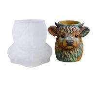 Moule à Bougie - Thème animaux de la ferme réutilisable - Moule À Pot Pour En Silicone - Pour Maison, Classe, École, Projets, Atelier, Bricolage, Débutants Et Professionnels