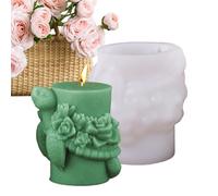 Moule à bougie tortue, moule diffuseur de tortue succulente, 6,64 x 9,9 x 6,9 cm, moules animaux en résine 3D, argile avec bougies, fabrication de savon, gâteaux et projets