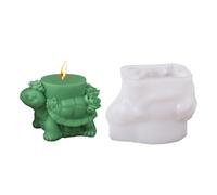 Moule à bougie tortue - Moule en résine 3D en forme d'animal - Moule diffuseur en pierre d'ornement pour l'argile et les gâteaux, fournitures d'artisanat créatives pour la décoration de la maison