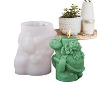 Moule à bougie tortue - Moule en résine 3D en forme d'animal - Moule diffuseur en pierre d'ornement pour l'argile et les gâteaux, fournitures d'artisanat créatives pour la décoration de la maison