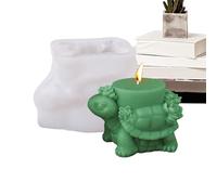 Moule à bougie tortue - Moule en résine époxy en forme de tortue | Diffuseur de grasses | Moules pour bougies de mer | Artisanat | Moule en résine d'argile animal 3D