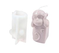 Moule à bougie version singe ne convient pas pour la parole ou la vue Moule en résine pour la fabrication de l'art Craft Office Home D Aromathérapie Moule en silicone Version libre de singe Moule en