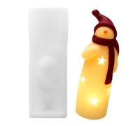 Moule à bougies de noël en Silicone, ensemble artisanal de noël pour activités familiales et décorations de vacances