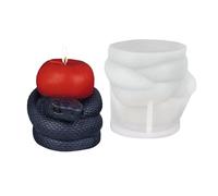 Moule à Bougies En Forme De Serpent - Moule En Silicone En Forme De Serpent Pour Bougies,Outil Anti-adhésif Pour La Création De Savon Et Projets Artistiques Avec Des Figures