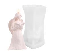 Moule à Bougies en Silicone, Moule Bougie Ange 3D, Réutilisables Moules en Silicone pour la Fabrication de Bougies d'aromathérapie, Savon, Chocolat, Gâteau Fondant, Décoration d'intérieur