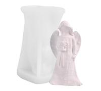 Moule à Bougies en Silicone, Moule Bougie Ange 3D, Réutilisables Moules en Silicone pour la Fabrication de Bougies d'aromathérapie, Savon, Chocolat, Gâteau Fondant, Décoration d'intérieur