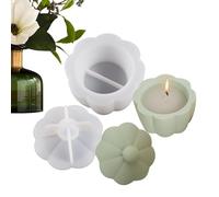 Moule à bougies en silicone - moules à bougies en ciment fai-de-vous-même, conteneur pour bougeoirs avec couvercle | moules pour pots pour jardinières pour projets artisanaux en argile