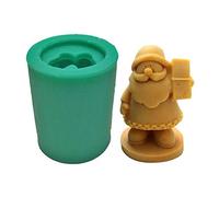 Moule à Bougies Parfumées DIY en Silicone - Cylindre et Père Noël pour Savon, Fondant et Décoration de Fête de Noël