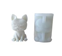 Moule à bougies parfumées en forme de chien en colère de dessin animé pour cadeaux d'anniversaire, aromathérapie en résine et silicone