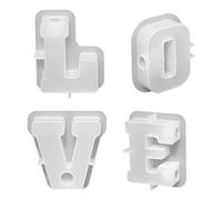 Moule à bougies pour créer des lettres | Moule en silicone San pour résine pour arts artisanaux, décoration de la maison, créations manuelles, fêtes