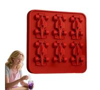 Moule à bouilloire sphérique - Réservoir à glaçons avec couvercle pour bébé - Moule à moisissures - Moule à glace - 6 trous - Bac à glaçons en silicone - Accessoire de cuisine - Moule de voiture de