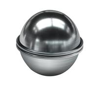 Moule à Boule de Bain en Métal pour Créations Maison, Lot de 2 | Alliage D'aluminium, Forme Demi-sphérique Uniforme, Usage Sûr, Adapté aux Bombes Chocolat