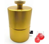 Moule à Boule de Glace, Machine à Presser la Glace Multi-Formes, Moules Sphériques/Diamant/Football/Fleur de 70 mm, Fabricant de Glaçons en Aluminium Doré pour Whisky, Cocktails, Bar à Rose Type70mm