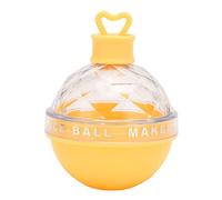 Moule à boule de glace sphère moules à boule de glace rond fabricant de moules à glace fond souple conception pratique pour le vin café thé aux fruits TPE comme matériau 6 cm 2,36 (Jaune)