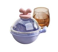Moule À Boules De Glace - Silicone 9x7,5x7,8 Cm | Machine À Glaçons Ronde Avec Démoulage Facile, Utilisation Pour Cocktails Au Bar À Domicile | Moule À Sphère De Glace Pour Whisky, Boissons, Fêtes, Ba