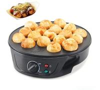 Moule à boules de poulpe, 18 trous, température réglable, antiadhésif pour le petit déjeuner, les œufs au plat et les collations feuilletées