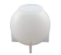 Moule à boules sphériques en résine époxy en silicone pour fabrication de bijoux et pendentifs Blanc 120 mm