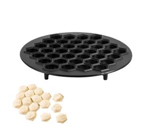 Moule à boulettes 37 trous, moule à boulettes russe, Pelmeni Maker Moule à boulettes 37 trous Ravioli Maker Moules de cuisson en alliage d'aluminium Pâtisserie Accessoires de cuisine