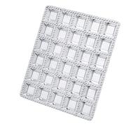 Moule à Boulettes Aluminium 30 trous pour Raviolis Carrés Pelmeni Tartes Sucrées Salées Cuisine Familiale Rapide et Professionnelle Suitable for Préparation Maison et Bureau