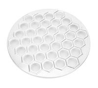 Moule à boulettes en alliage d'aluminium, machine à boulettes à 37 cavités pour boulettes faites maison, outil de cuisine en argent de 25 cm, lavable au lave-vaisselle