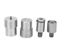 Moule à Bouton Pression, 4pcs Kits de Remplacement en Acier Inoxydable argenté de Moule à Bouton Pression pour Machine à Presser à la Main, Outils