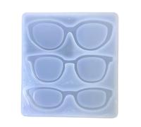 Moule à breloques de lunettes en résine de silicone, forme de moulage, aidant les fabricants d ' accessoires faits à la main à construire des pièces de projet de pendentif