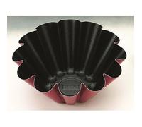 MOULE A BRIOCHE 22 cm ALUMINIUM ANTI-ADHERENT EXTERIEUR ROUGE MOUCHETE DE NOIR - PASSE AU LAVE-VAISSELLE
