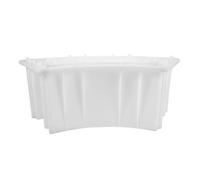 Moule à briques creuses en plastique blanc 52,5 x 23 x 19 CM | Structure creuse, surface lisse, résistance à la compression, pour puits de drainage et bases de regards, travaux publics
