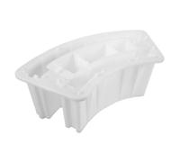 Moule à briques creuses en plastique blanc 52,5 x 23 x 19 CM | Surface lisse, structure creuse, taille adaptable, résistante à l’usure, pour plates-bandes et puits de drainage, projets
