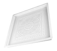 Moule à Briques en Plastique Blanc, Style Chinois Antique pour Béton | Décor de Pavage Antique, Appliqué au Ciment Béton, pour Cour et Villa