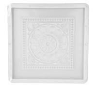 Moule à Briques Style Antique Chinois Réutilisable Blanc, en Plastique | Motif Tanglian, Formes Régulières et Décoratives, pour Ciment et Pavés, Jardin, Allées, Villa