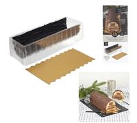 MOULE À BÛCHE AVEC PLAQUE DÉCO ET PRÉSENTATION Multicolore