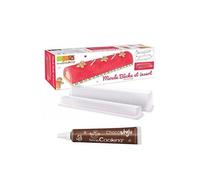 Moule à Bûche de Noël avec insert + 1 Stylo chocolat