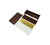 Zenker 684286 Moule à bûche à Relief Flocons de Neige, Moule à bûche de Noël, Kit de réalisation de bûche de Noël, Plastique, Silicone, 30x8x6,5cm, Marron