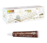Moule à bûche de Noël matelassée + 1 Stylo chocolat - ScrapCooking Multicolore