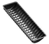 Zenker Gouttière à Bûche de Noël, Moule à Buche en Acier Noir, 32 x 12,5 x 5 cm