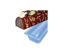 Moule à bûche gouttière PVC 50x8x5 cm x12 pièces/il Peut être congelé et réutilisé