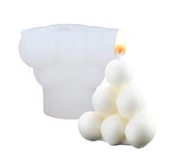 Moule à bulles en silicone | Moule à bougie en forme de pyramide à bulles en silicone - Moule en résine de savon à bille de style nordique, savon de bricolage, aromathérapie au chocolat Delr