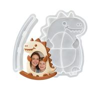 Moule à cadre en silicone dinosaure mignon pour décoration d'intérieur | Créateur de cadres photo | Pour les vacances, les fêtes d'anniversaire, les bureaux, la maison, le bureau, l'école, le dortoir