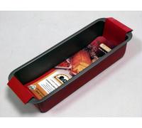 Guardini, Moule Plumcake 25x11 cm, Acier avec revêtement antiadhésif, Rouge et Gris, Fabriqué en Italie, ligne Rossana
