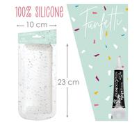 Moule à cake en silicone rectangulaire 27 cm + Stylo de glaçage noir Scrapcooking
