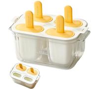 Moule À Cake - Quatre Cavités Réutilisables de Qualité Alimentaire Démoulage Facile - Moule pour Bâtonnets de Glace - pour Desserts Maison Congélateur Réfrigérateur Cuisine Pique-nique et