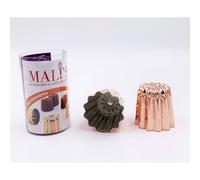 Moule à Canelé Bordelais Cuivre D4.5 H45 Les 4